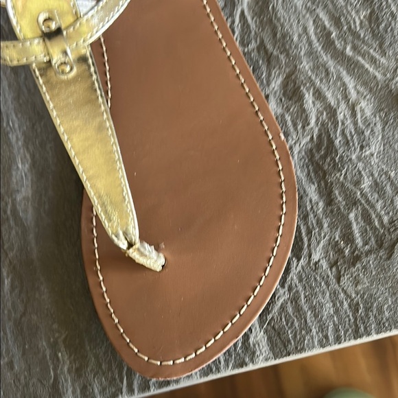 Loft - Gold and Brown Women's Sandals, Size 6 - Picture 5 of 5